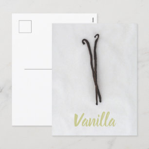 Postal Festiva Grano de vainilla con azúcar