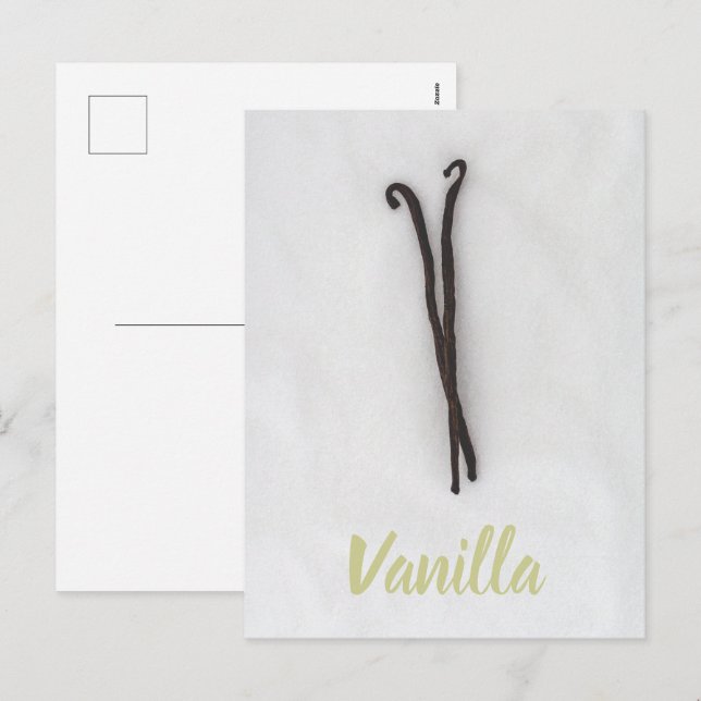 Postal Festiva Grano de vainilla con azúcar (Anverso / Reverso)