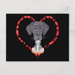 POSTAL FESTIVA GREAT DANE HEART