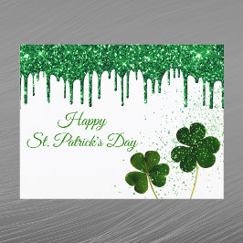 Postal Festiva Green Clover Shamrock St Patricks Day