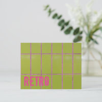 Green Retro Tile 80s 70s 60s fondo vintage