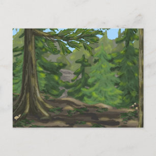 Postal Festiva Green Woods