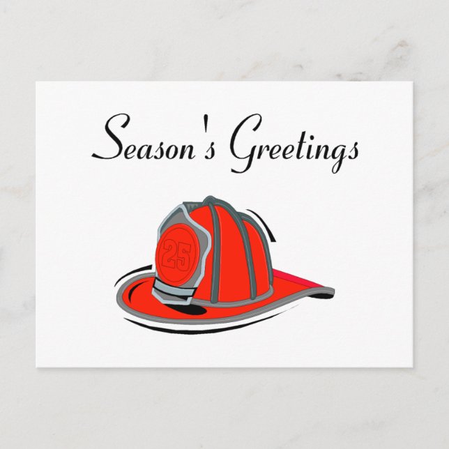 Postal Festiva Greetings de Fireman Seasons (Anverso)