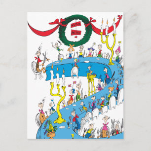 Postal Festiva Grinch Clásico   Fiesta Alegre Alegre