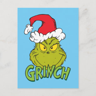 Postal Festiva Grinch Clásico Travieso o Bueno