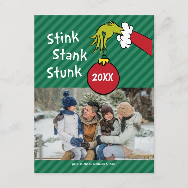 Postal Festiva Grinch | Huele Hedor Hediondo (Anverso)