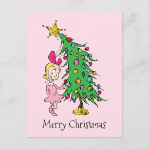 Postal Festiva Grinch Me han dado a Cindy Lou Quién Buen