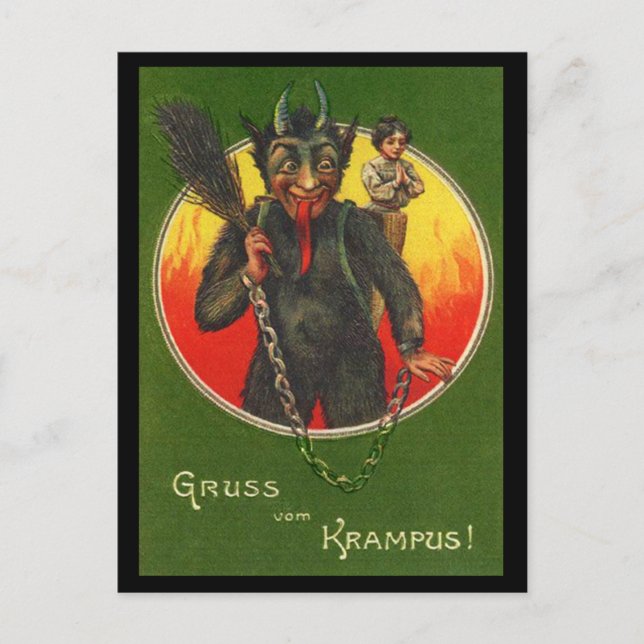 Postal Festiva Gruss Vom Krampus Postcard (Anverso)