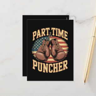 Postal Festiva Guantes de Boxeo Part Time Puncher