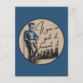 Postal Festiva Guay Frankenstein si lo tienes, atójalo