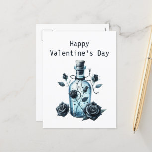 Postal Festiva Guay Gothic Feliz Día de San Valentín