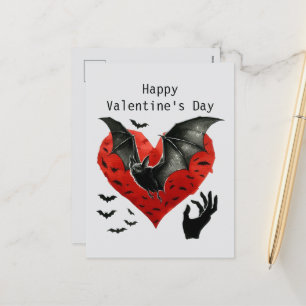 Postal Festiva Guay Gothic Feliz Día de San Valentín