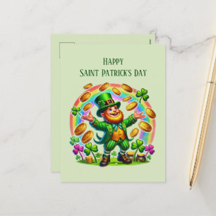 Postal Festiva Guay Saint Patrick's Day leprechaun