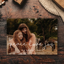 Postal Festiva Guión lindo Paz Amo Alegría