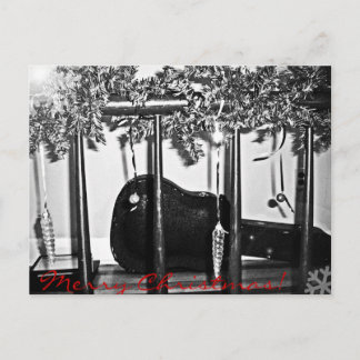 Postal Festiva Guitar de navidades