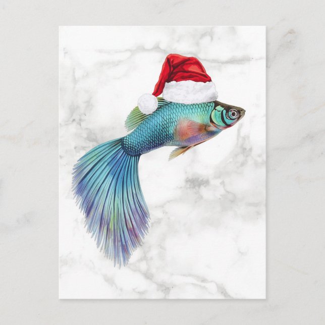 Postal Festiva Guppy Xmas (Anverso)
