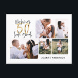 Postal Festiva Haciendo que 50 parezca un buen cumpleaños multi f<br><div class="desc">multifoto 50.ª invitación de fiesta de cumpleaños</div>