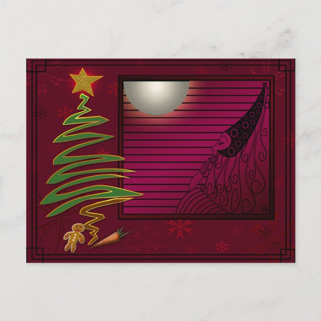 Postal Festiva Hada del ciruelo del azúcar (Anverso)