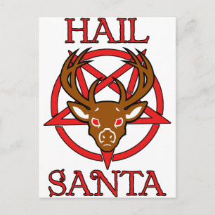 Postal Festiva Hail Santa