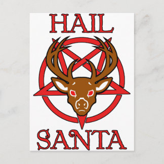 Postal Festiva Hail Santa