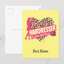 Postal Festiva Hairdresser Leopard Hair Hustler Hairstylist