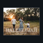 Postal Festiva Hallelujah Navidades religiosos<br><div class="desc">Hallelujah Navidades religiosos</div>