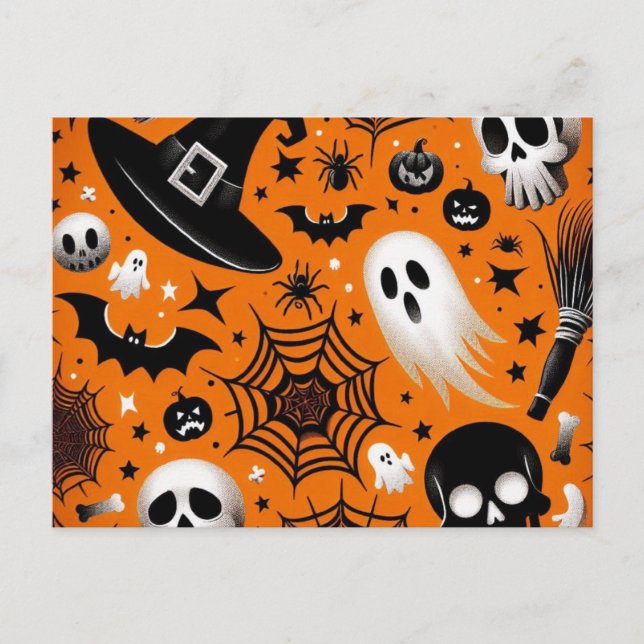Postal Festiva Halloween (Anverso)