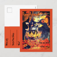 Halloween de la fiesta de las tres brujas