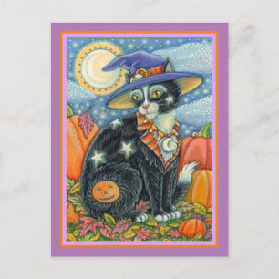 POSTAL FESTIVA HALLOWEEN DE LA TESTIGO Y RATÓN DEL CÁMARA DE CÓDI