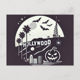 Postal Festiva Halloween de Los Ángeles