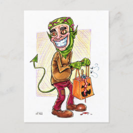 Postal Festiva Halloween de Monster Trick-or-Treater
