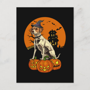 Postal Festiva Halloween del perro recuperador de Labrador