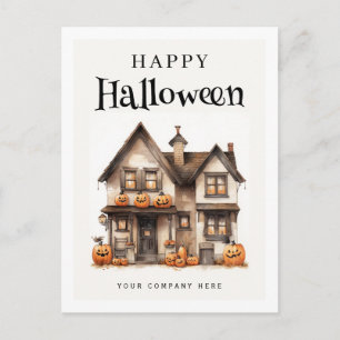 Postal Festiva Halloween Festial Personalizado Inmobiliaria