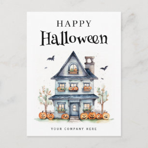Postal Festiva Halloween Festial Personalizado Inmobiliaria