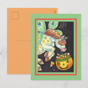 POSTAL FESTIVA HALLOWEEN FLYING HORSE CANDY CORN