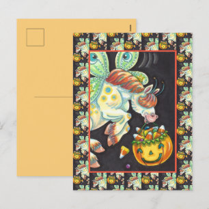 POSTAL FESTIVA HALLOWEEN FLYING HORSE CANDY CORN
