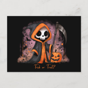 Postal Festiva Halloween Grim Reaper