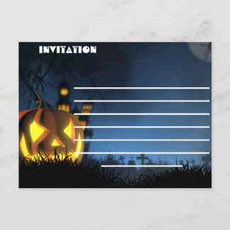 Postal Festiva halloween invitation