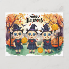 Postal Festiva Halloween para el Fiesta del jugador de pelota