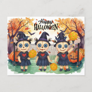 Postal Festiva Halloween para el Fiesta del jugador de pelota