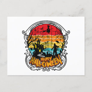 Postal Festiva Halloween retro vintage