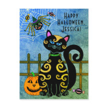 Halloween Spider Witch Custom Name