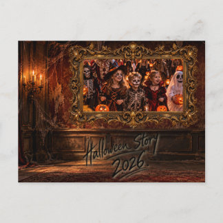 Postal Festiva Halloween Story 2026 – Vintage Halloween Postkarte