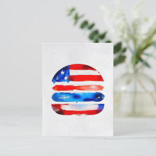 Postal Festiva Hamburguesa América (Pintura Blanca No. 3)