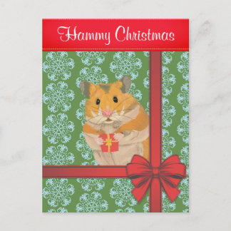 Postal Festiva Hammy Navidades Navidades Hamster