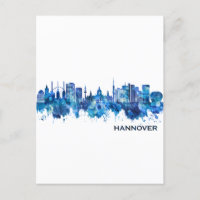Hanover Germany Skyline Blue