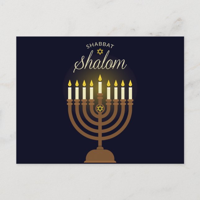 Postal Festiva Hanukkah (Anverso)