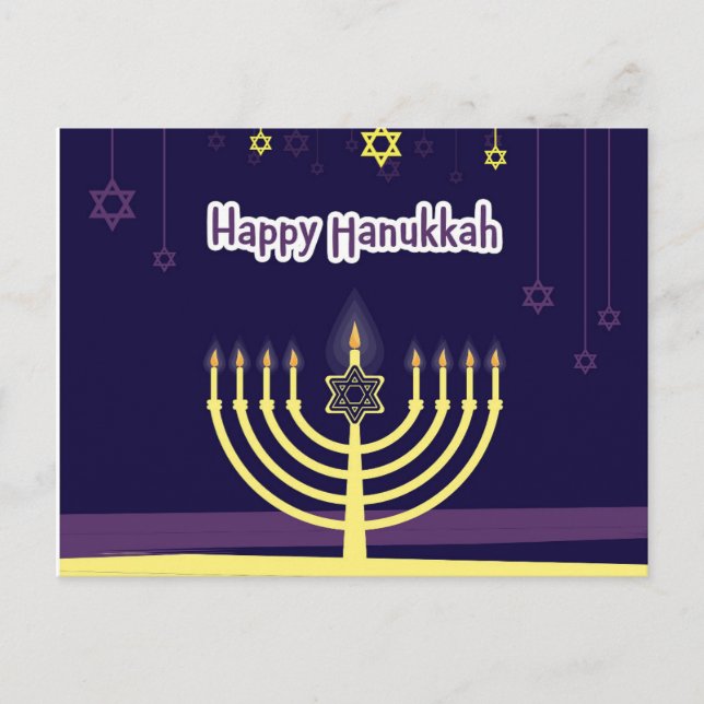 Postal Festiva Hanukkah (Anverso)