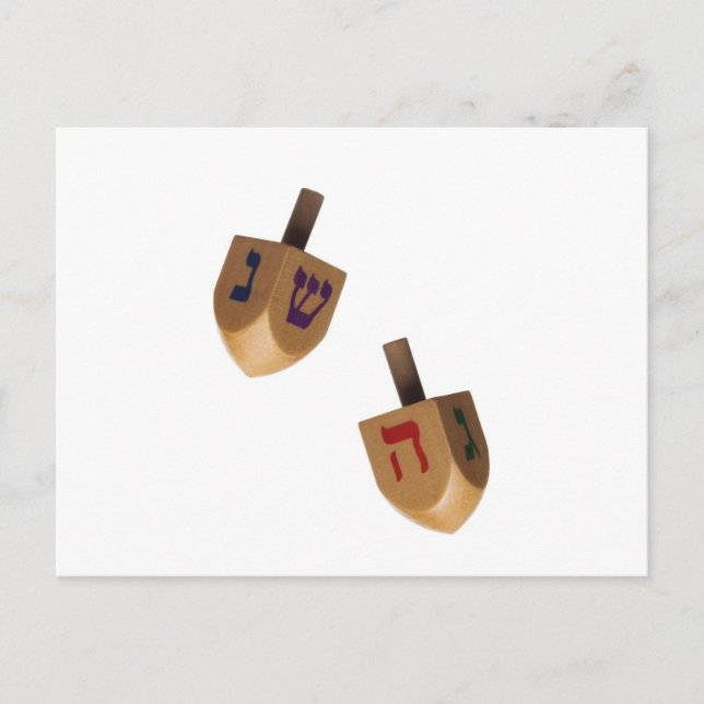 Postal Festiva Hanukkah Dreidel - Hanukah Dreidels (Anverso)