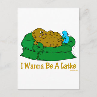 POSTAL FESTIVA HANUKKAH FUNNY DICE 'QUIERO SER LAGO'